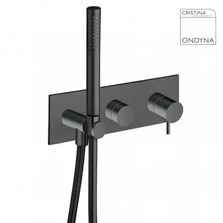 Façade externe murale Black mat Triverde - CRISTINA ONDYNA TV60213