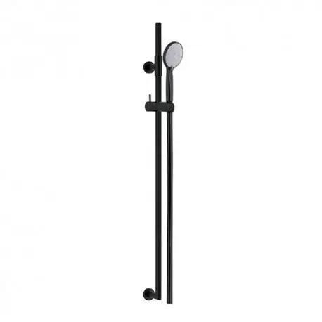 Ensemble barre de douche Noir mat ALISSO - Cristina Ondyna AL25213