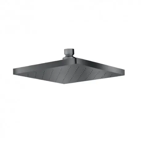 POMME DOUCHE CARREE 180*180 CHROME NOIR BROSSE - CRISTINA ONDYNA PD01675