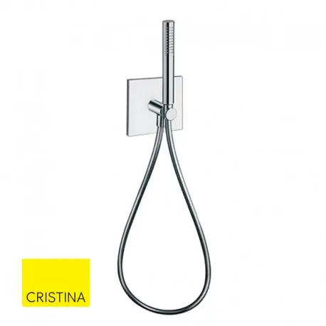 Ensemble douchette flexible et applique Chrome Thermo up - CRISTINA ONDYNA - PD61251