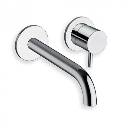 Mitigeur pour lavabo mural TRIVERDE 2 trous avec bec 18cm Chromé - CRISTINA ONDYNA TV25751