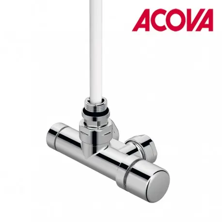 Kit K - Pack Robinetterie thermostatisable monopoint (tête à droite) coudé chromé - ACOVA 991558