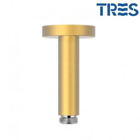 Raccord Toit pour douche de tête Or Mat 24K - TRES 13452102OM