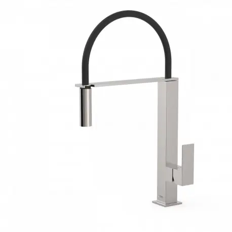 Mitigeur évier Acier avec bec extractible - TRES 00648701AC