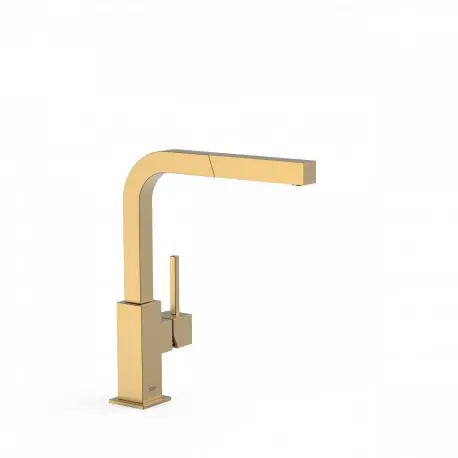 Mitigeur évier avec bec extractible Or Mat TOP TRES COLOR - TRES 006437OM