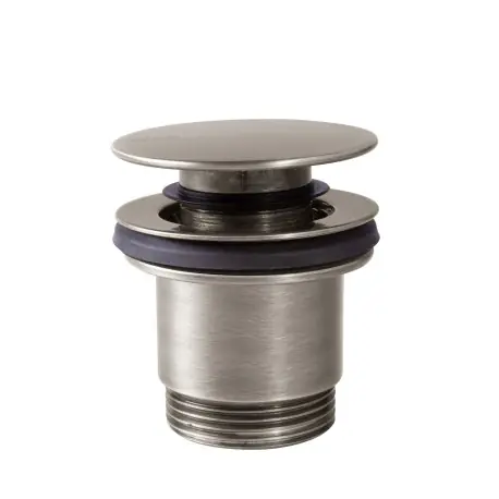 Bonde de vidage clic-clac Simple-Rapid pour lavabo ACIER - TRES 24284001AC