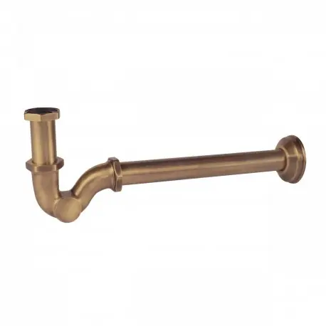 Siphon en S articulé pour lavabo Laiton Mat - TRES 03463820LM
