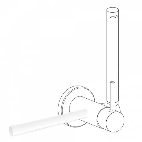 Porte‑serviettes accessoires180 mm. (pour réf. 34.123, 34.122, 205.223.01, 205 - TRES 03412401BM