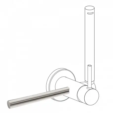 Porte‑serviettes 180 mm Acier - TRES 03412401AC