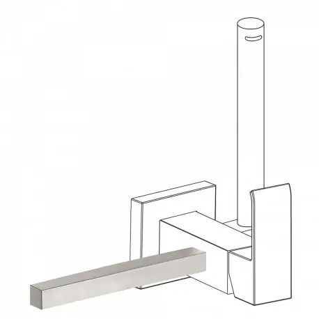 Porte‑serviettes accessoires180 mm. (pour réf. 006.123.01.AC, 006.123.02.AC). - TRES 03412402AC