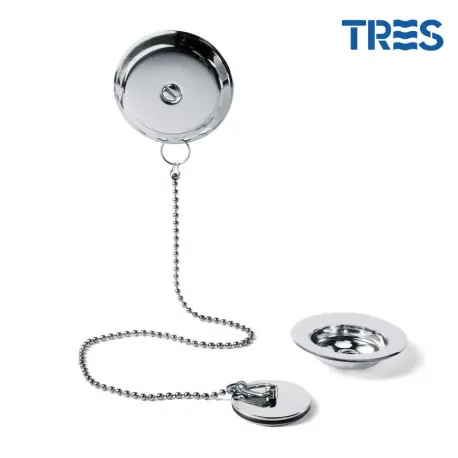 Ensemble d’accesoires pour baignoire chromé - TRES 03474501