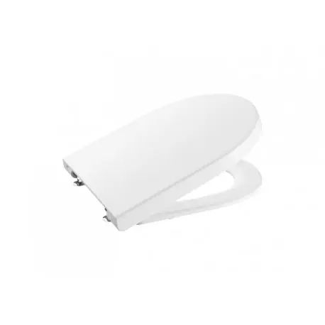 Abattant double laqué avec frein de chute Blanc The GAP Round - ROCA A801D12001