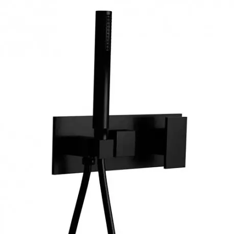 Facade Externe Tabula Douche Murale 2 Sorties Black Mat Robinetterie TABULA - CRISTINA ONDYNA TA60213