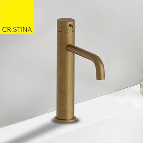 Mitigeur Lavabo Mi-Haut Triverde Vieux Bronze - CRISTINA ONDYNA TV22792