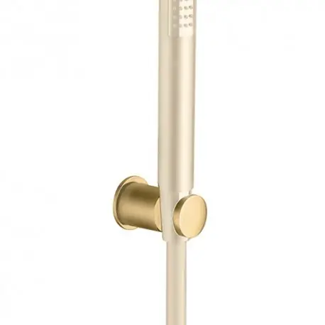 Support Douchette Rond Mural Pvd Or Brosse Robinetterie HYDROTHERAPIE - CRISTINA ONDYNA PD44996P