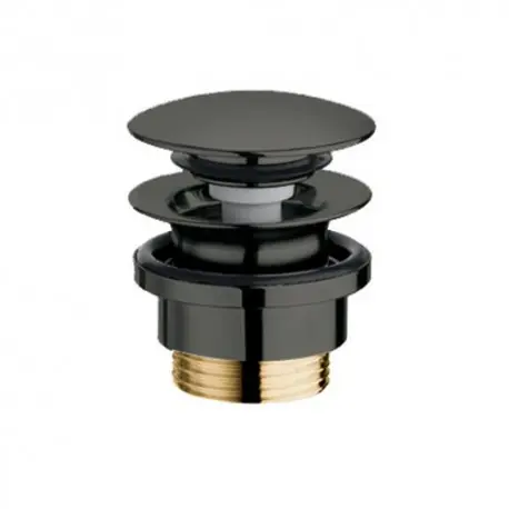 Bonde Lavabo Up&Down Laiton Nf Chrome Noir 5-55 Mm Robinetterie VIDAGES - CRISTINA ONDYNA UD42572