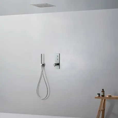 Pack douche encastrée plafond Chromé Thermo Up TRIVERDE - CRISTINA ONDYNA XTV722P