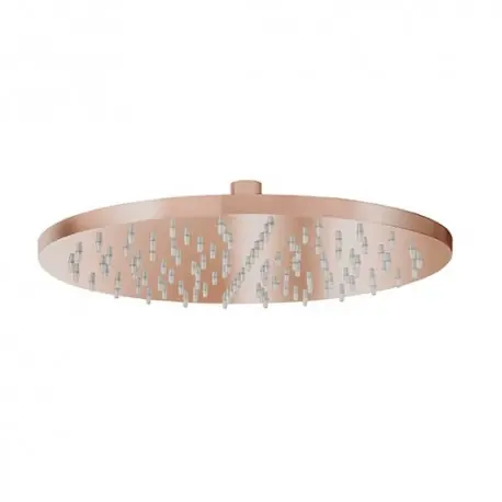 Pomme De Douche Ronde Diametre 30 Laiton Or Rose Brosse Pvd Robinetterie ITALY - CRISTINA ONDYNA PD55834P