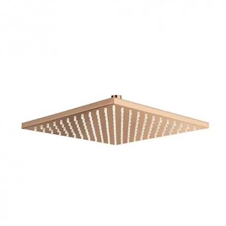 Pomme De Douche Carree 30X30 Laiton Or Rose Robinetterie ITALY - CRISTINA ONDYNA PD55746P