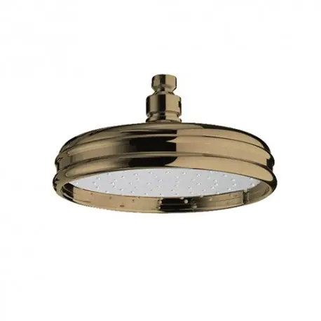 Pomme De Douche Retro Luxe Anticalcaire D.200 Or Rose Brosse Pvd Robinetterie HYDROTHERAPIE - CRISTINA ONDYNA RX54834P