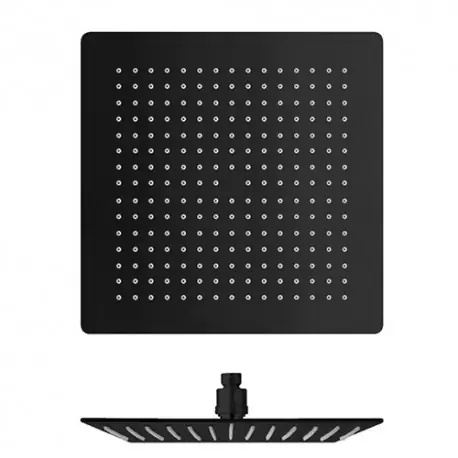 Pomme De Douche Sandwich Inox Carre Blackmat Robinetterie HYDROTHERAPIE - CRISTINA ONDYNA PD96313