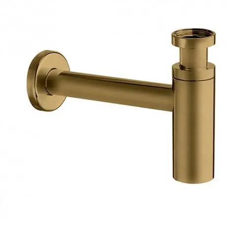 Siphon Lavabo Droit Luxe Laiton Design 35 Cm Vieux Bronze Robinetterie VIDAGES - CRISTINA ONDYNA MS3492