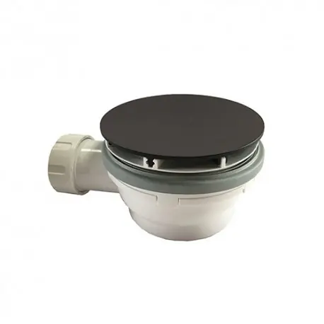 Bonde De Douche Hauteur 64 Mm Couvercle Extra Plat Chrome Noir Brosse Robinetterie VIDAGES - CRISTINA ONDYNA AD45575