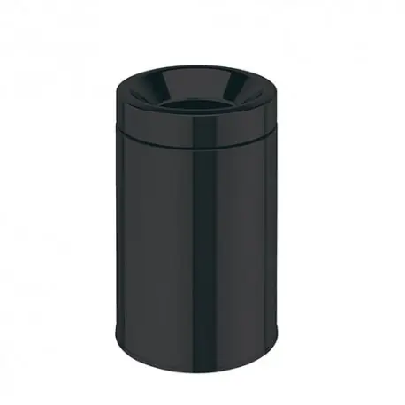 Poubelle Pour Papier Avec Couvercle Anti-Flamme Black Mat 5L - CRISTINA ONDYNA LB53513