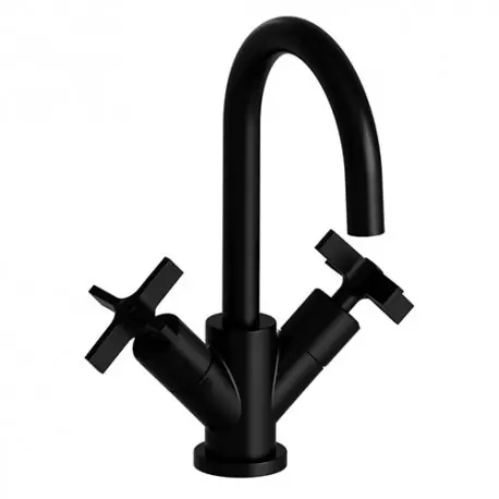 Lavabo Cross Road Melangeur Monotrou + Vidage Blackmat Robinetterie CROSS ROAD - CRISTINA ONDYNA CR22613