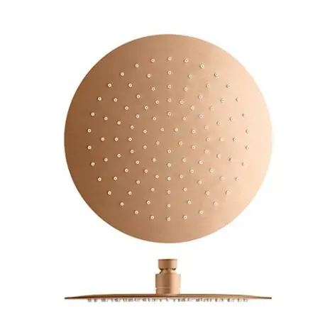 Pomme De Douche Sandwich Inox Ronde Or Rose Brosse Robinetterie HYDROTHERAPIE - CRISTINA ONDYNA PD95334P