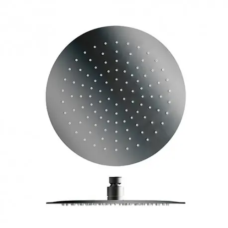 Pomme De Douche Sandwich Inox Ronde Chrome Noir Robinetterie HYDROTHERAPIE - CRISTINA ONDYNA PD95372
