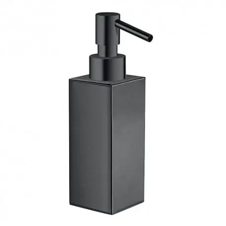 Distributeur Savon Liquide Quattro A Poser Chrome Noir Brosse - CRISTINA ONDYNA QU72775
