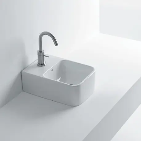 Normal 24 Lave-Mains Vasque Ceramique Avec Trop Plein Robinetterie VASQUES - CRISTINA ONDYNA WNL2435