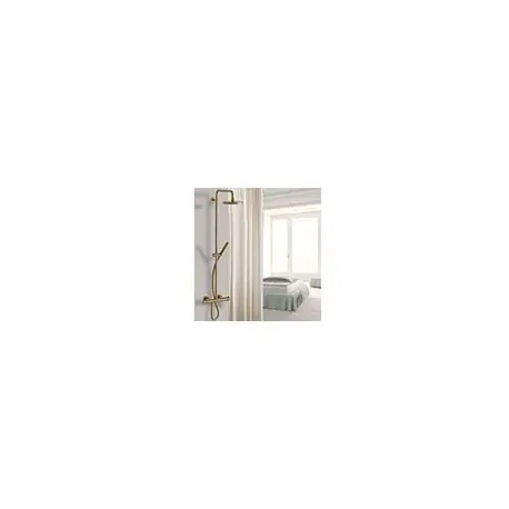 Colonne De Douche Triverde Thermostatique Complete Or Brosse Robinetterie TRIVERDE - CRISTINA ONDYNA TV48696P