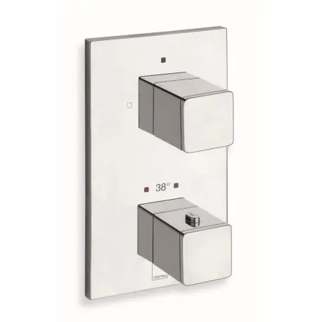 Facade Externe Quadri Laiton Thermostatique 1 Sortie Chrome* Robinetterie QUADRI - CRISTINA ONDYNA XQ85151