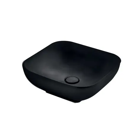 Lavabo A Poser Ciotola 40X40 Black Mat Robinetterie VASQUES - CRISTINA ONDYNA CI404013