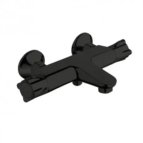 Bain Douche Theta Poignees Metal Thermostatique Black Robinetterie THETA - CRISTINA ONDYNA TE15713