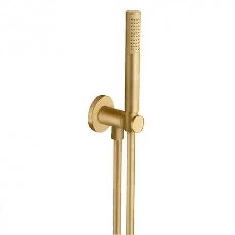 Applique Prise D‘Eau Douchette Flexible Or Brosse Pvd Robinetterie HYDROTHERAPIE - CRISTINA ONDYNA PD47596P