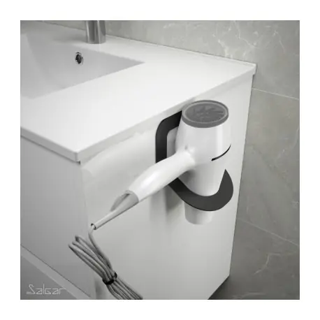 SUPPORT SÈCHE CHEVEAUX noir - SALGAR 86184