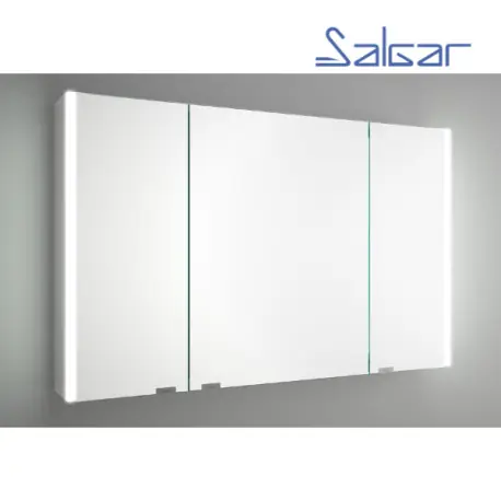 Armoire de toilette miroir et 3P avec éclairage latéral ALLIANCE 1200 - SALGAR 83223