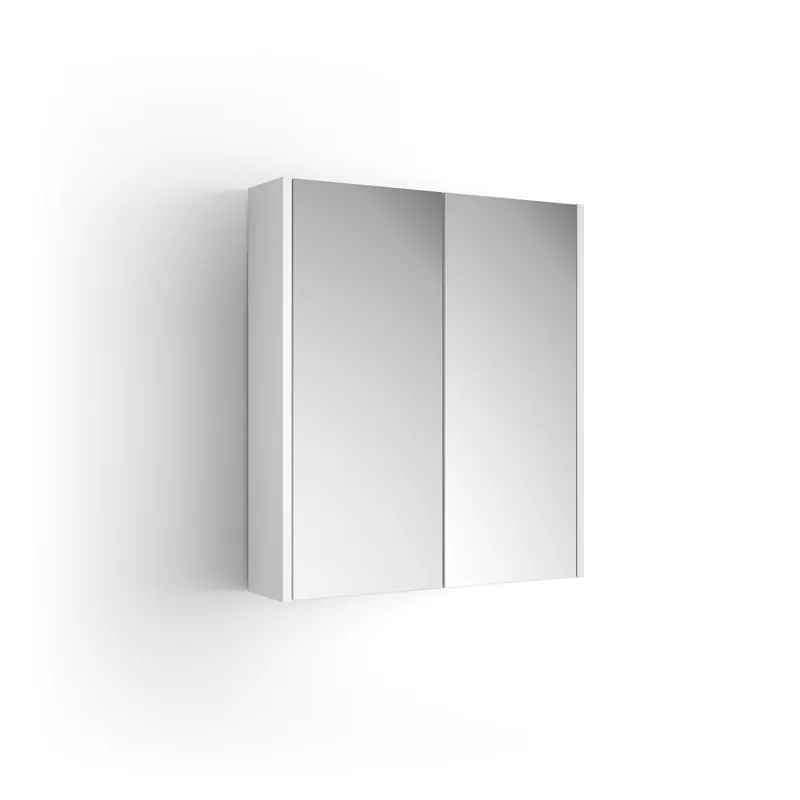 Armoire 2 portes verre SCHAWAN 600 BLANC - SALGAR 24076