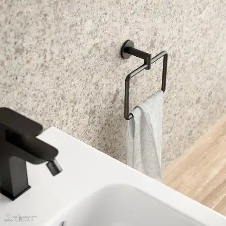 Anneau bidet LISSY BLACK 160 x 155 x 70 mm - SALGAR 82200