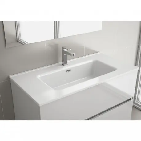 Vasque CONSTANZA 910 EN PORCELAINE BLANCHE 910 x 16 x 460 mm - SALGAR 26780
