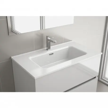 Vasque CONSTANZA 810 EN PORCELAINE BLANCHE 810 x 16 x 460 mm - SALGAR 26781