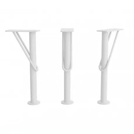 Jeu 2 pieds DEVA BLANC Hauteur 230 mm - SALGAR 84128