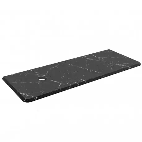Plan de toilette UNIIQ 1200 droite NOIR MARQUINA pour plan vasque à poser 1210 x 22 x 460 mm - SALGAR 83943