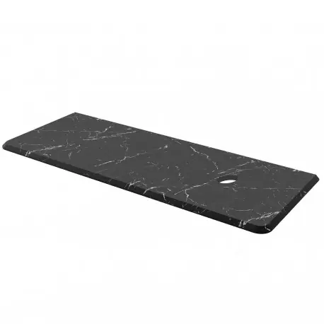 Plan de toilette UNIIQ 900 gauche NOIR MARQUINA pour plan vasque à poser 910 x 22 x 460 mm - SALGAR 85169