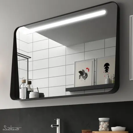 Miroir Noir Horizontal APOLO 1000 - SALGAR 87861
