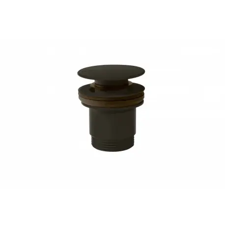 Bonde de lavabo Ø 63 mm CLICK‑CLACK Noir métallisé brossé - TRES 24284001KMB