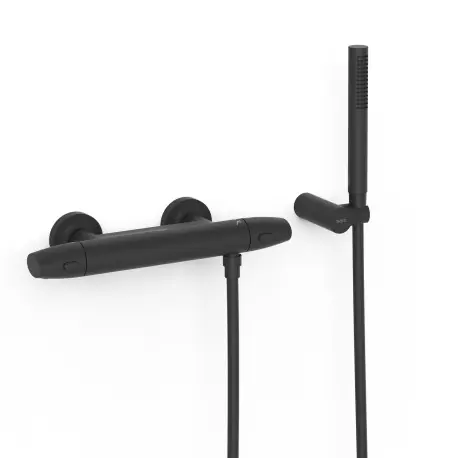 Ensemble douche thermostatique Noir mat - TRES 19016439NM